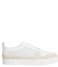 Calvin Klein Sneaker Low Top Lace Up Leather White Mix (01T)