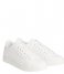 Calvin Klein Sneaker Cupsole Lace Up Perf Triple White (0K4)