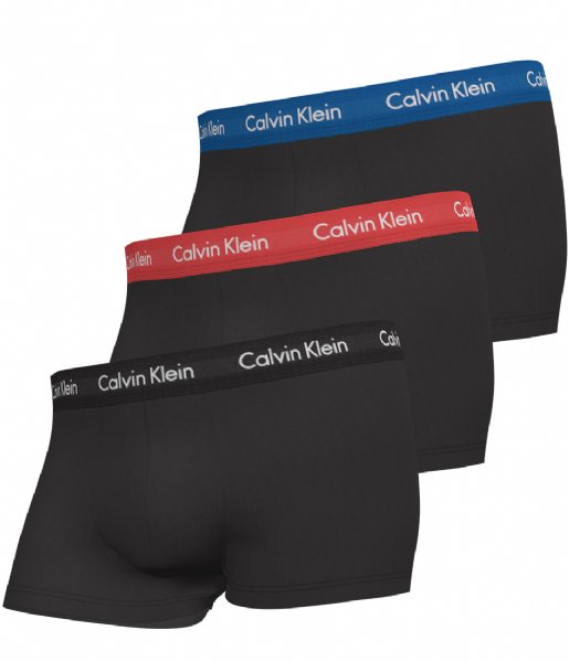 Calvin Klein  Low Rise Trunk 3pk B-Blue/Strawberry Field/Black (M9X)