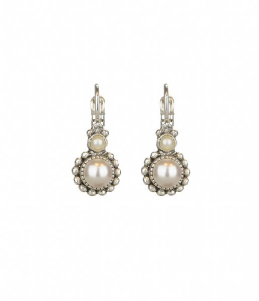 Camps en Camps Earring Pearly White Dormeuses Parel Wit