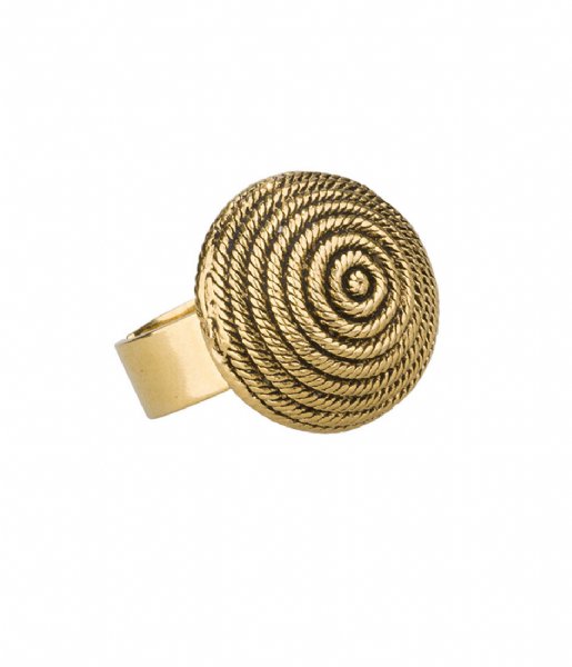 Camps en Camps Ring gold plated globe ring Gold plated