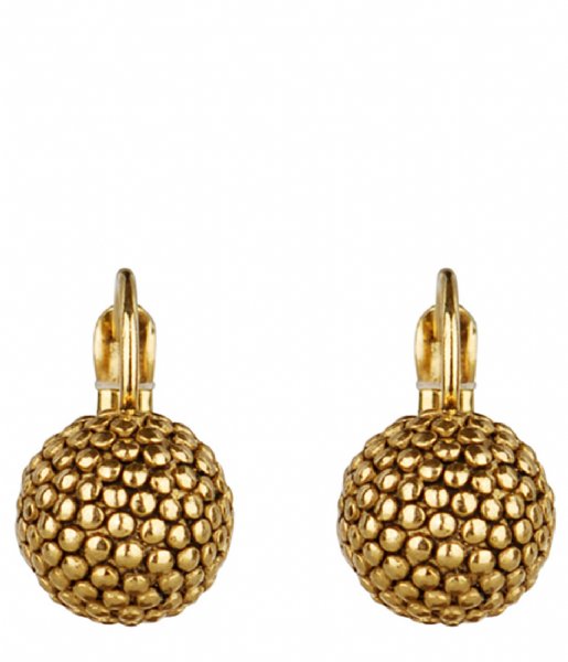 Camps en Camps Earring Globe Dormeuses Gold plated