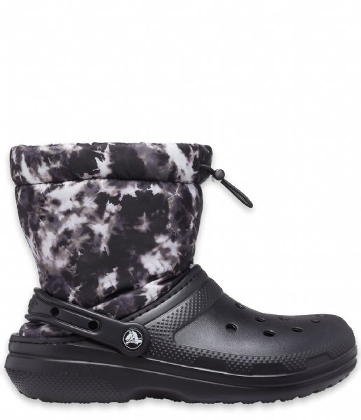 Crocs Snowboot Classic Lined Neo Puff Tie Dye Boot Black (1)