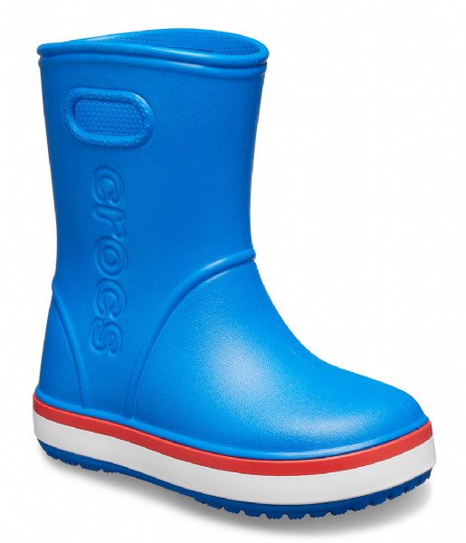 Crocs Rain boot Kids Crocband Rain Boot Bright Cobalt Flame (5KD)