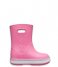 Crocs Rain boot Kids Crocband Rain Boot Pink Lemonade/Lavender (6QM)