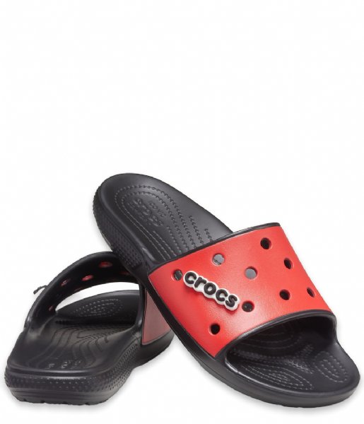 Crocs Flip flop Classic Crocs Colorblock Slide Black/Flame (0X9)