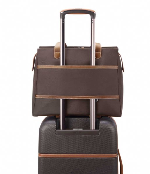 Delsey Laptop Shoulder Bag Chatelet Air 2.0 Business bag 15.6 Inch Brown