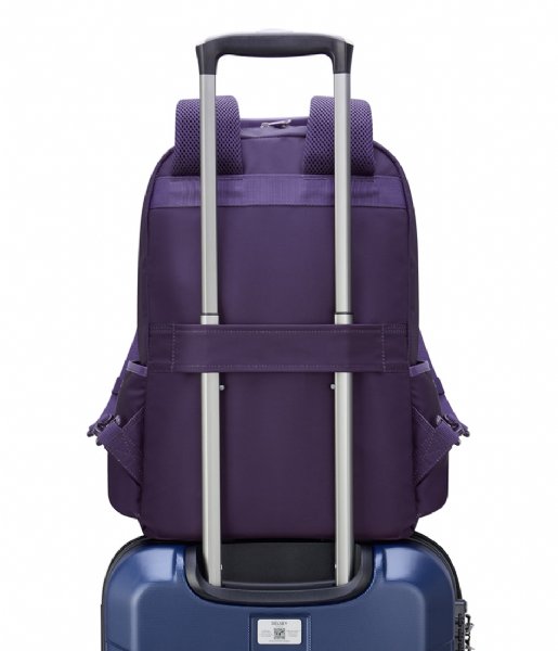Delsey Laptop Backpack Legere 2.0 Backpack 15.6 Inch Purple