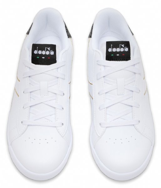 Diadora Sneaker Game P Gs Girl White Black Gold (C2296)