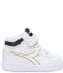 Diadora Sneaker Game P High Girl Td White Black Gold (C2296)