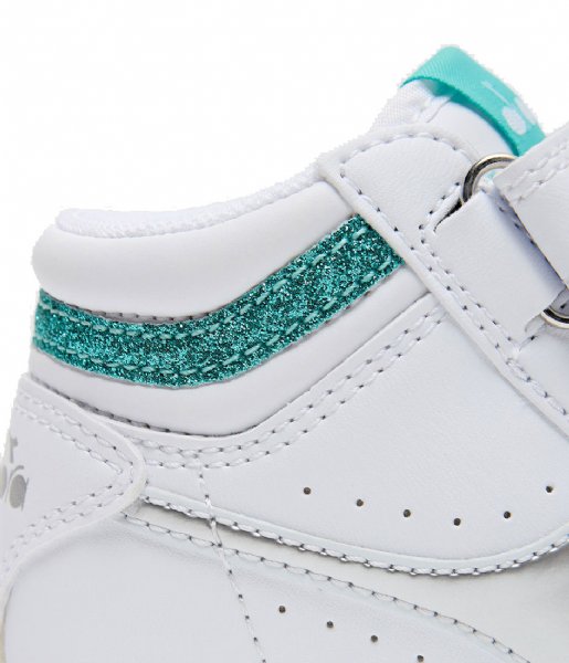 Diadora Sneaker Game P High Girl Td White Blue Turquoise (C8885)