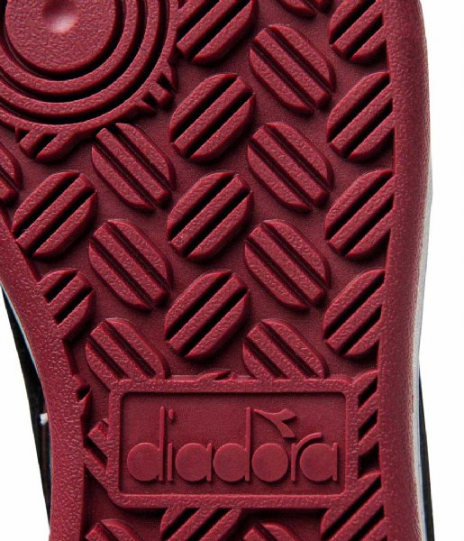 Diadora Sneaker Magic Basket Low Icona Leather White Red Granata (C5019)