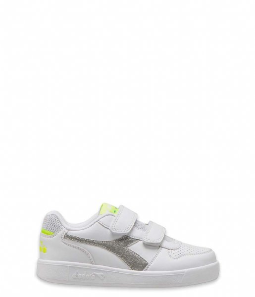 Diadora Sneaker Playground PS Girl White Yellow Fluo (C6164)