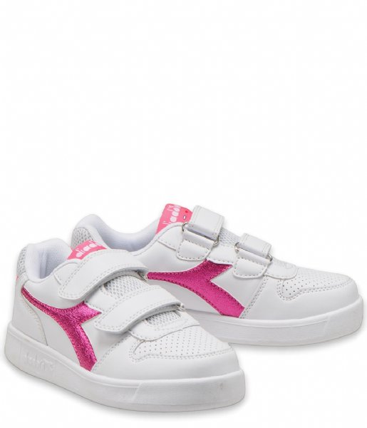 Diadora Sneaker Playground PS Girl White Pink Fluo (C6084)
