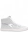 Diadora Sneaker Melody Mid Glossy Suede White/Silver (C0516)