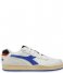Diadora Sneaker Mi Basket Low Icona White Amparo Blue Orange (C9125)