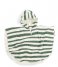 Done by Deer Baby clothes Bath Poncho Gots Stripes Green