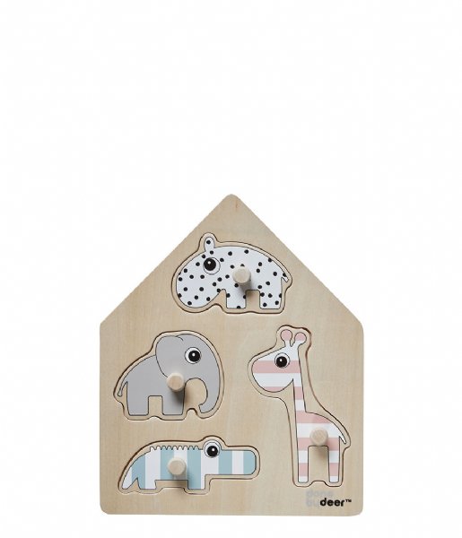 Done by Deer Baby accessories Peg Puzzle Deer Friends Colour Mix (40665)