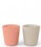 Done by Deer Baby accessories Kiddish Mini Mug 2 Pack Sand Coral (71)