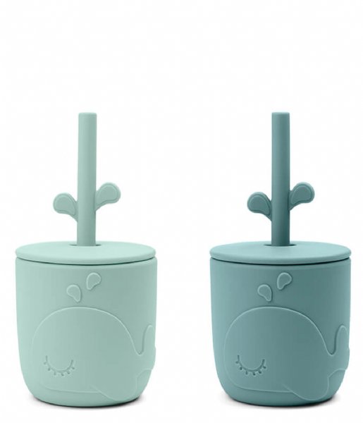 Done by Deer Baby accessories Peekaboo Straw Cup 2 Pack Blue (20)