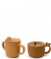 Done by Deer Baby accessories Peekaboo Spout Snack Cup Set Mustard (45)