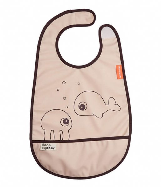Done by Deer Baby accessories Bib with velcro Sea friends Powder (1303721)