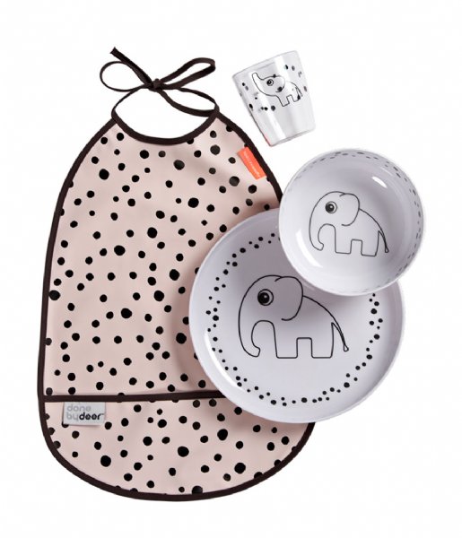 Done by Deer Baby accessories Dinner Set Happy Dots Powder (1592091)