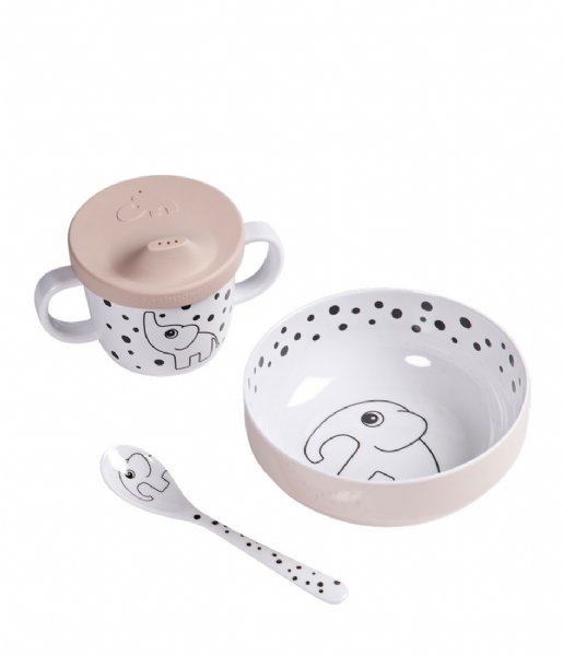 Done by Deer Baby accessories First Meal Set Happy Dots Powder (1592301)