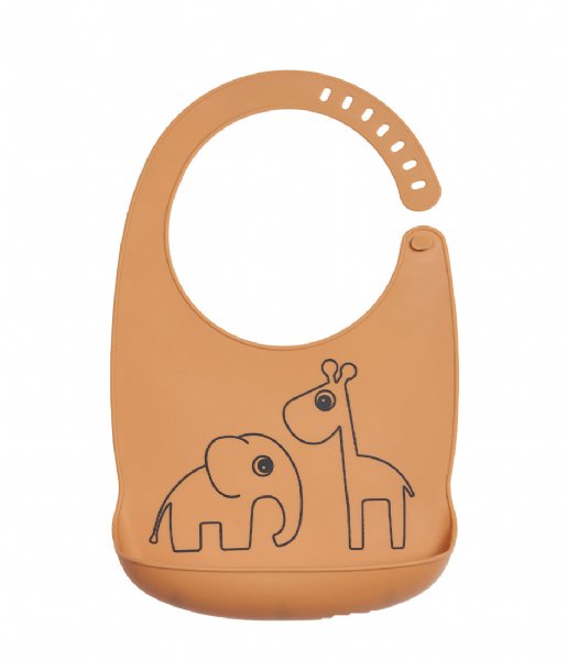 Done by Deer Baby accessories Silicone Bib Deer Friends Mustard (1309894)
