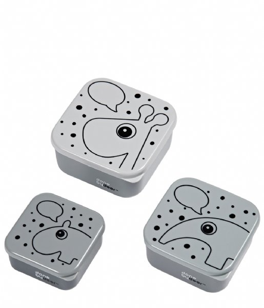 Done by Deer Baby accessories Snack Box Set 3 Pcs Contour Grey (1296735)