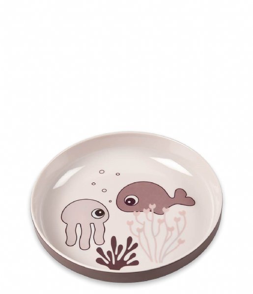 Done by Deer Baby accessories Yummy mini plate Sea friends Powder (1709511)