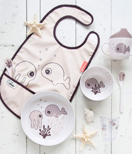 Done by Deer Baby accessories Yummy mini plate Sea friends Powder (1709511)