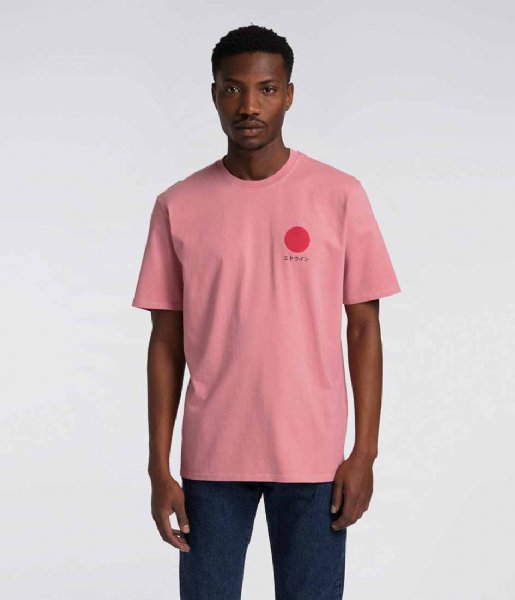 Edwin T shirt Japanese Sun T-Shirt Dusty Rose (0WT67)