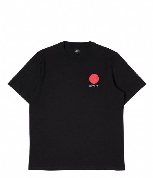 Edwin T shirt Japanese Sun T-Shirt Black (8967)