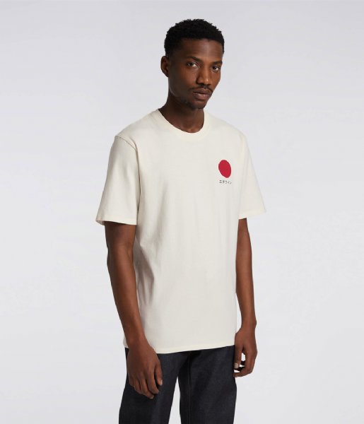 Edwin T shirt Japanese Sun T-Shirt Whisper White (WHW67)