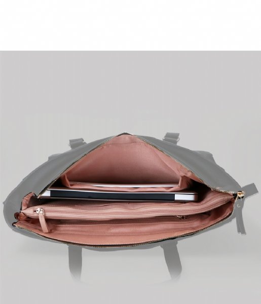 FMME Laptop Shoulder Bag Caithy Laptop Business Bag Croco 13.3 Inch brown (021)