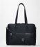 FMME Laptop Shoulder Bag Charlotte Laptop Business Bag Grain 13.3 Inch black (001)