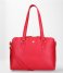 FMME Laptop Shoulder Bag Charlotte Laptop Business Bag Grain 13.3 Inch red (032)