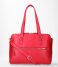 FMME Laptop Shoulder Bag Charlotte Laptop Business Bag Grain 13.3 Inch red (032)