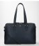FMME Laptop Shoulder Bag Charlotte Laptop Business Bag Grain 15.6 Inch black (001)