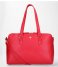 FMME Laptop Shoulder Bag Charlotte Laptop Business Bag Grain 15.6 Inch red (032)