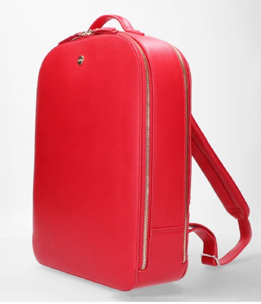 FMME Everday backpack Claire Laptop Backpack Grain 13.3 Inch red (032)
