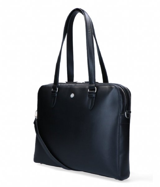 FMME Laptop Shoulder Bag Claudia Classic 15.6 Inch Black (001)