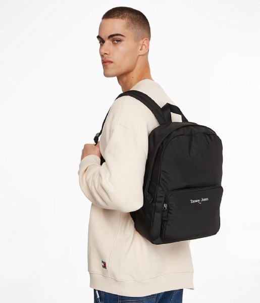 comfortable Failure Ripples Tommy Hilfiger Everday backpack Essential Backpack Black (0GJ) | The Little  Green Bag