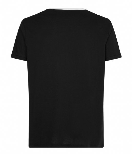 Tommy Hilfiger T shirt Cn Short Sleeve Tee Logo Flag Black (BDS)