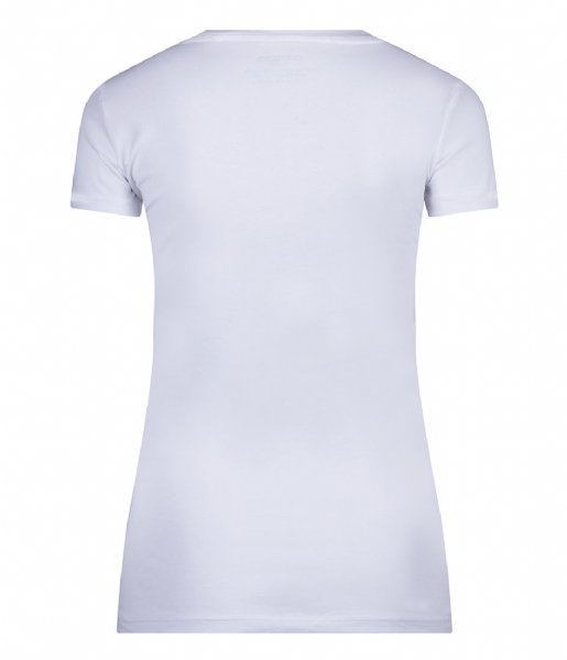 Guess T shirt Shortsleeve V Neck Kathe Tee Pure White (G011)