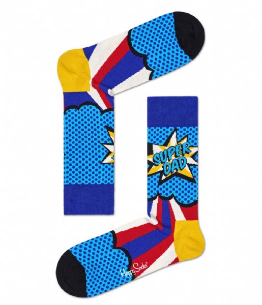 Happy Socks Sock 3-Pack Super Dad Socks Gift Set Super Dads