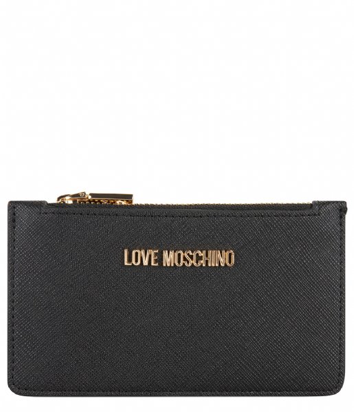 LOVE MOSCHINO Zip wallet Portafogli Pu Nero (LQ0000)