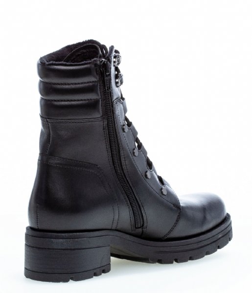 Gabor Lace-up boot 72.786.57 Comfort Sport Black Fluff
