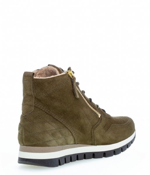 Gabor Sneaker 76.455.33 Comfort Basic Olive Fluff/Gold